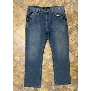 Ariat Jeans Men 38x34 Blue M4 Rebar Relaxed Boot Cut Work Denim